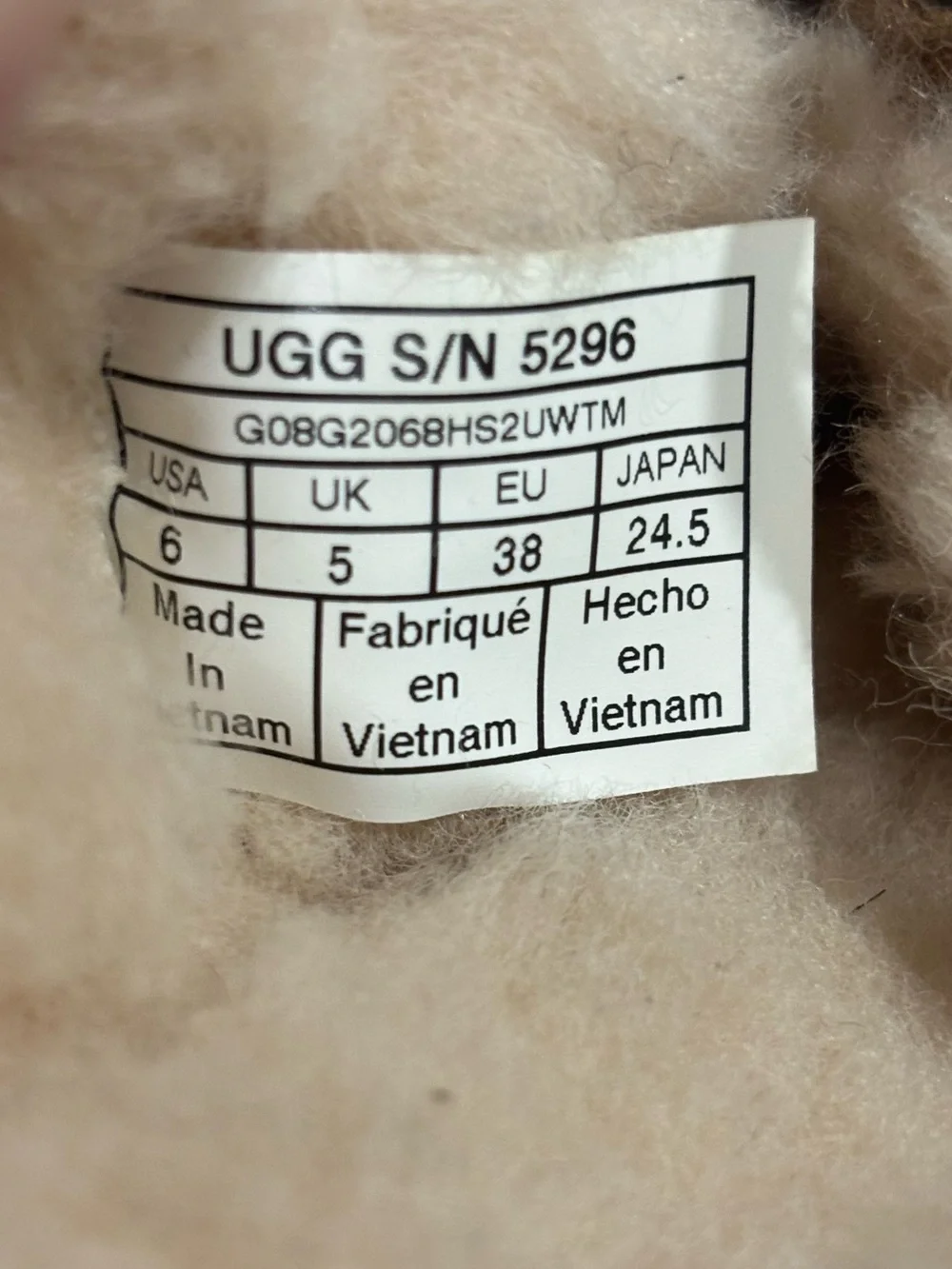 UGG durable rubber